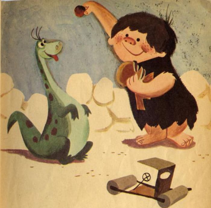The early concept of a child Flintstone, Fred Jr., who only appeared in a Little Golden Book released during the first season.