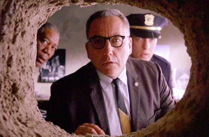 Gunton's performance might lack a little presence but his role as Warden Norton is one of the most outwardly detestable villains in cinema history.