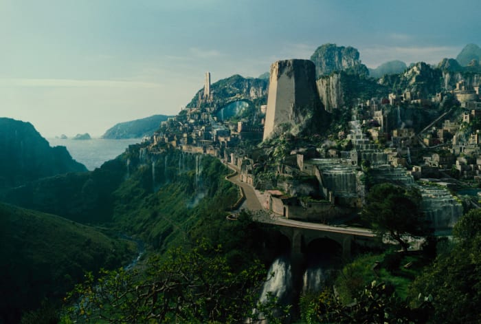 The film's at its best when it's based in the remote island paradise that is Themyscira, the home of the Amazons.