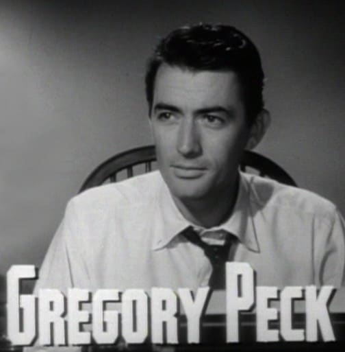 Gregory Peck in a screenshot from the trailer for the 1947 film "Gentleman's Agreement"
