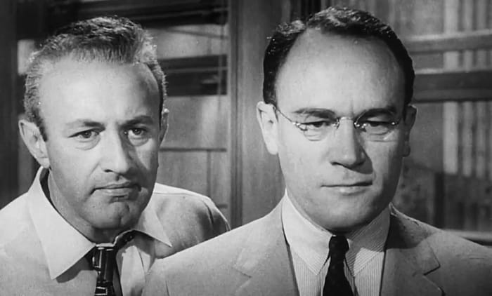 Opposite Fonda's open-mindedness, Cobb (left) is the perfect foil - being bad-tempered, prejudiced and determined.