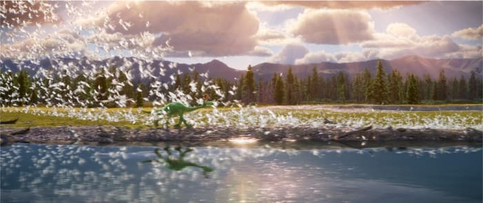 The film's real strengths lie with its astonishing quality of animation of landscapes, clouds and water - such a shame that the characters look too cartoony.