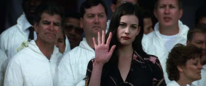 Liv Tyler concedes that the best thing about the film is her father's song 'I Don't Wanna Miss A Thing'.