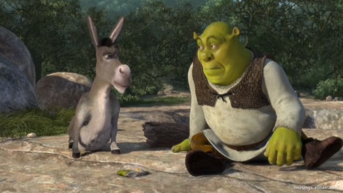 The relationship between Donkey and Shrek is played out well by the often-overlooked talents of Murphy and Myers.