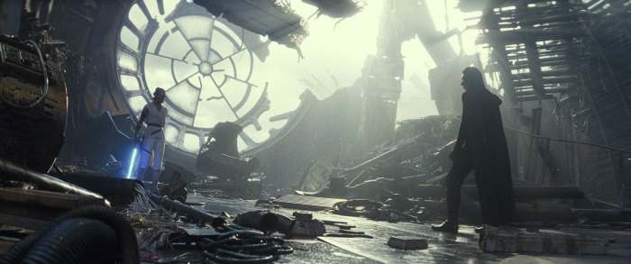 The film rarely misses an opportunity to hark back to the original trilogy - both in locations and character used.