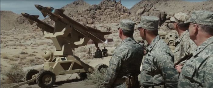 When you see an Audi logo in a movie, you know that part of the movie serves as an ad for Audi. Seeing all this stuff, and numerous real U.S. military uniforms, should tell you what this movie is an ad for.