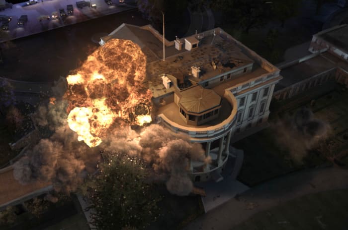 The film is also littered with clumsy CG in an attempt to convey its ceaseless destruction and carnage.