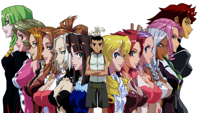 'Isekai no Seikishi Monogatari' or, 'Tenchi Muyo! War on Geminar', a 2010 spinoff of the classic harem anime 'Tenchi Muyo!' may also have been a key early source of inspiration for this 2010s genre shift.