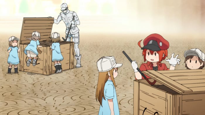 This is an anime about how roughly 37.2 trillion cells work energetically every single day.