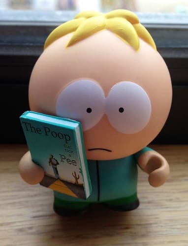 Butters is the righteous American, his family the self righteous American. But Butters is sincere and is destroyed by the rest of the gang who are unconcerned and selfish.