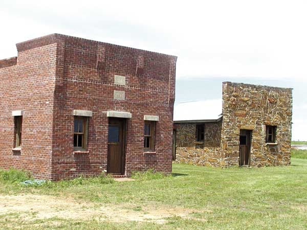 Oklahoma Attractions: Two buildings that were authentically recreated at Prairie Song Village Museum.