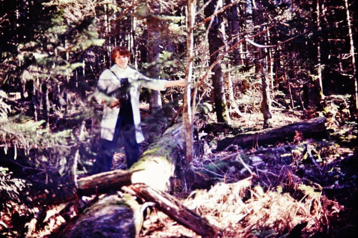 My husband took this photo of me posing among the trees in the Great Smoky Mountain National Park