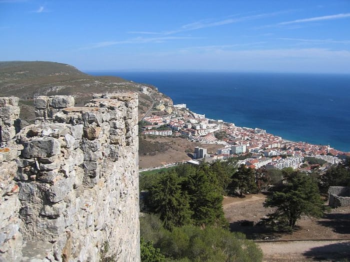 View of Sesimbra from the fortress