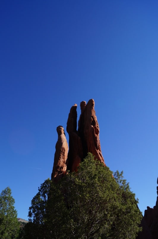 The Cathedral Spires at Garden of the Gods. I thought it looked like a hand reaching up to the heavens.
