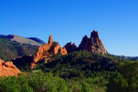 A closer look at the Garden of the Gods. I took this photo only a few days before the Waldo Canyon fire started nearby.