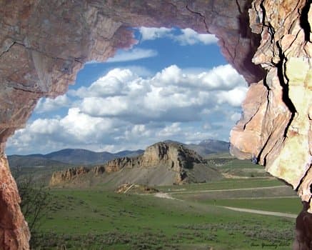 Red Rock Pass, where the flood waters left Lake Bonneville and began the long journey to the Pacific.