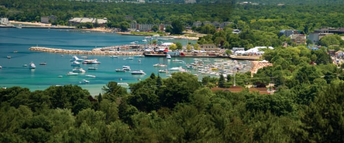 A view of the Grand Traverse Bay during the National Cherry Festival