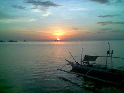 Coucher de soleil sur l'île de Bantayan