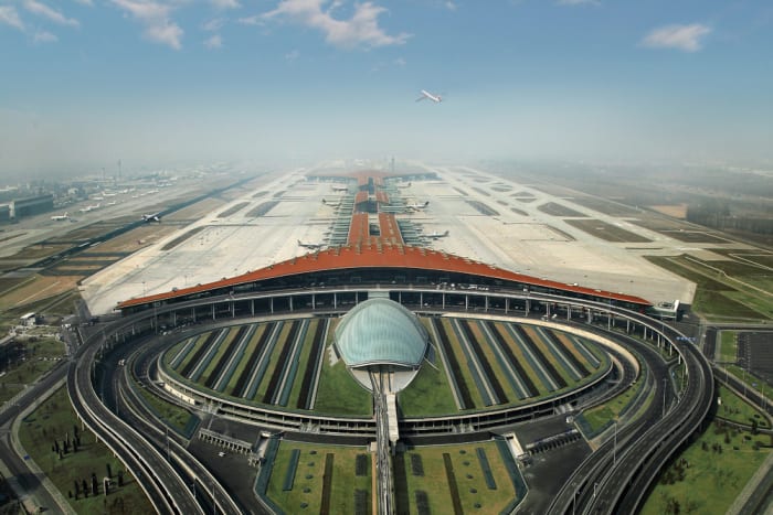 Aerial View of Beijing Capital International Airport