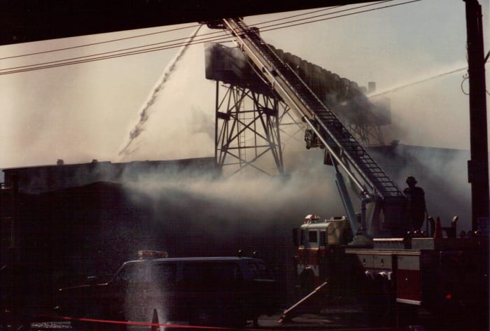 Adventurer's Inn's last gasp. The amusement park long gone, only the arcade and restaurant were left. An arsonist set the arcade on fire in 1984.