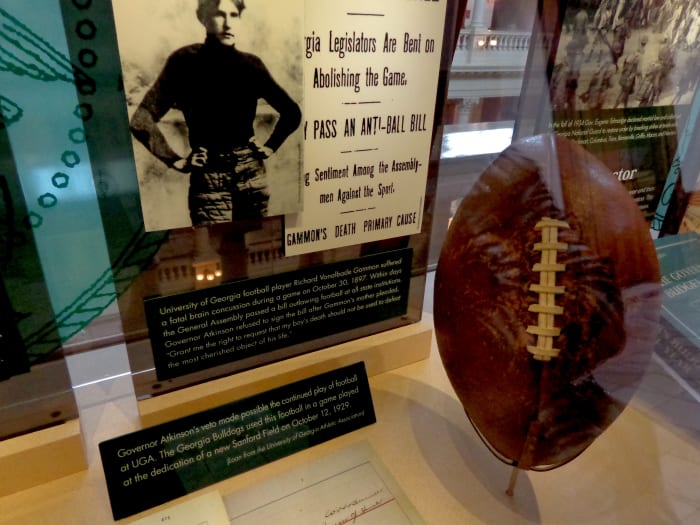 It wouldn't be the South if football weren't acknowledged. But it might not have been that way. Photo by author.