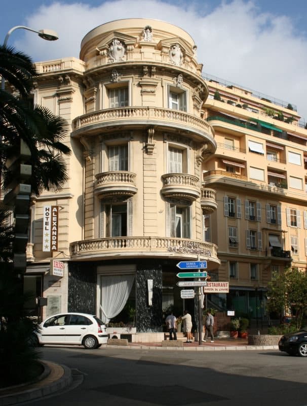 Hotel Alexandra as it was just two years ago, on the corner of Boulevard Princesse Charlotte and Boulevard des Moulins