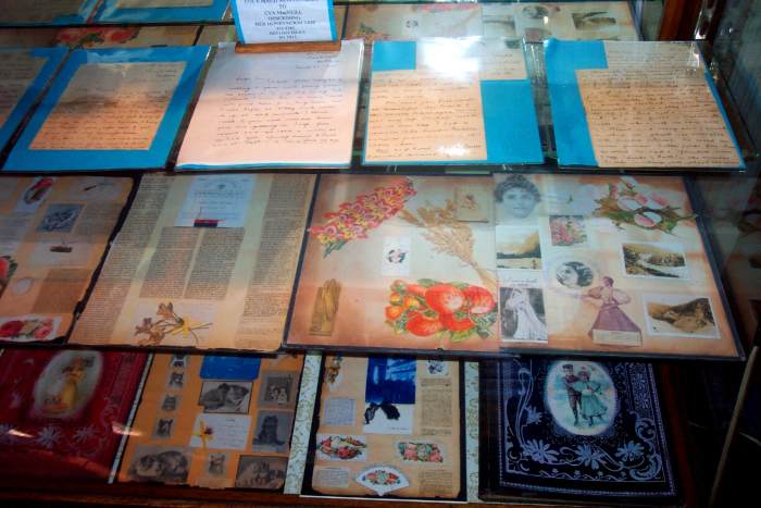 Poetry, clippings, and events of L.M. Montgomery's life, as preserved and contained in scrapbooks.