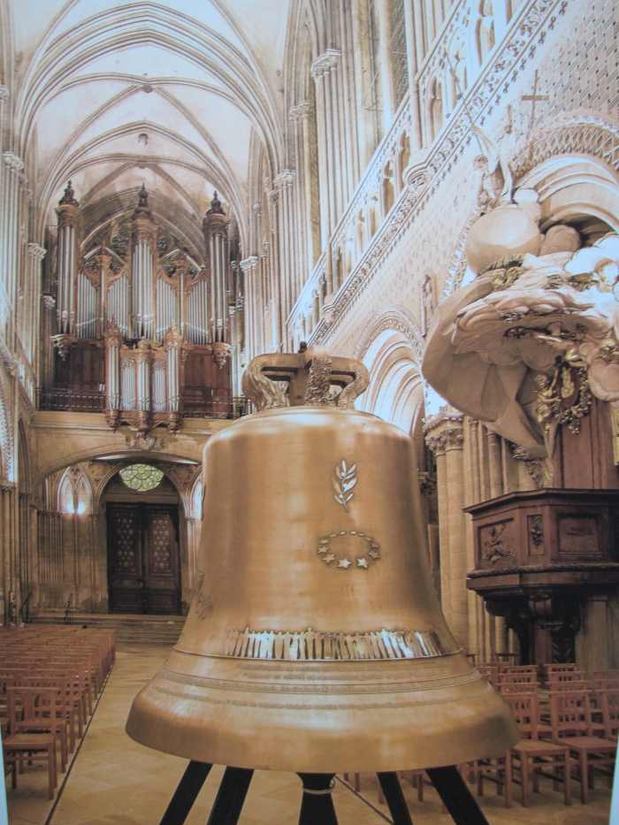 The Bell of Peace and Liberty. This new bell was created to commemorate the 70th anniversary of the Allied Landing in Normandy.