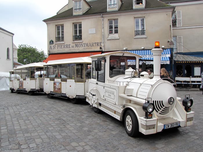 For a unique tour of the Montmartre area of Paris take a tour on Le Petit Train de Montmartre