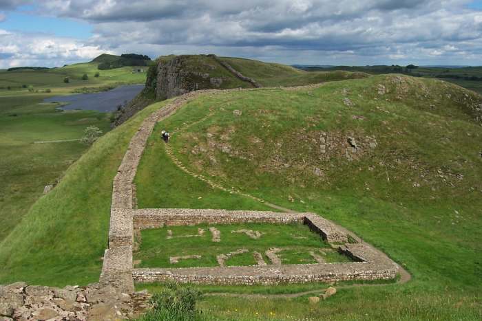 Hadrian's Wall at Once Brewed