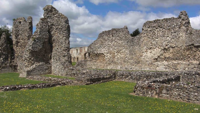 Thetford Priory - at first glance just a pile of rubble, but at second glance, history - and the work of craftsmen who lived many centuries ago