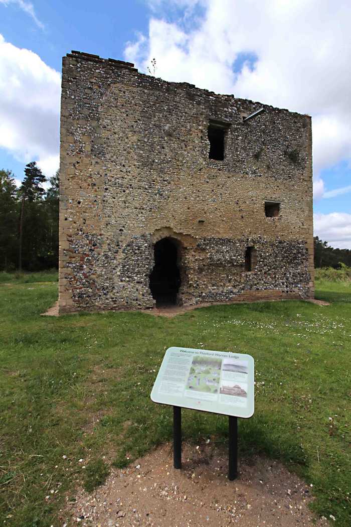 Even such a small ruin as Thetford Warren Lodge, has detailed noticeboards, which explain its history and features.