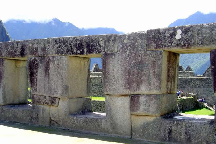 The Three Windows, a wall which shows in detail the intricate handiwork of the Inca artisans who created this citadel.
