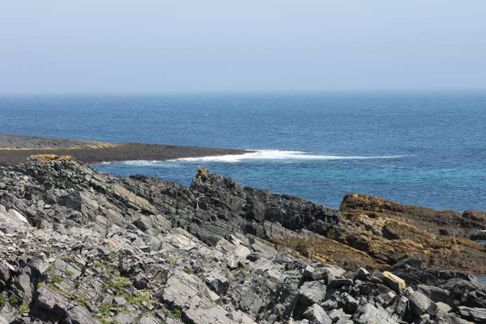 What was once layers of seabed is now exposed rock, pushed up almost vertical by the forces of plate tectonics.