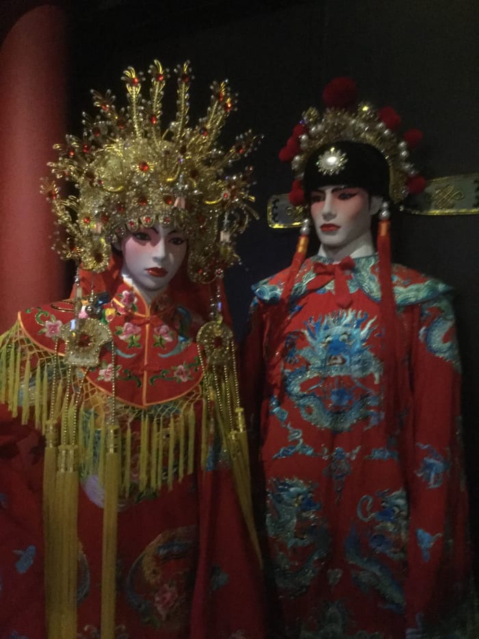 Traditional Costumes Worn By Stars of Chinese Opera on Display at the Chinese Heritage Centre, Singapore