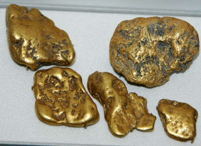 Gold from a stream