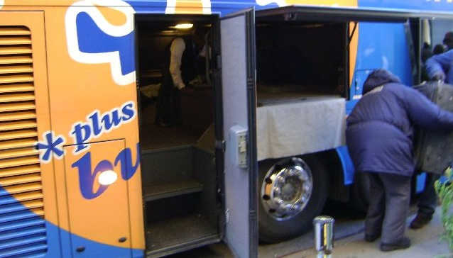 You are allowed on carry on bag and one checked bag with each Megabus ticket. Your checked bag will travel in the luggage compartment under the bus.