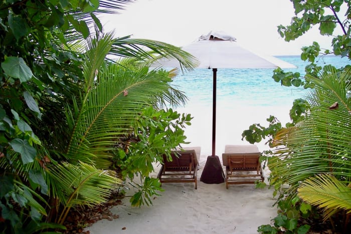 Relajante en las Maldivas