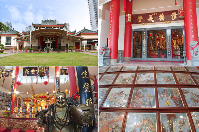 A challenge for fans of Journey to the West! How many episodes can you identify from the paintings flanking the main altar?