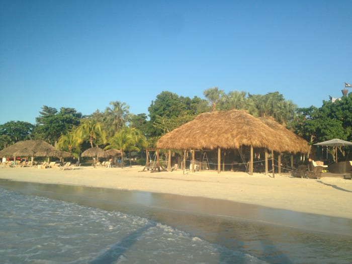 Any Beaches, Negril review has to include the postcard perfect beach at the resort.