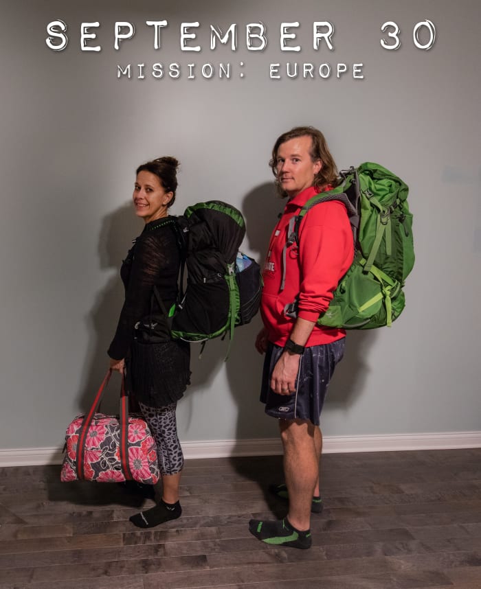 We had at least 12 outfit combinations and various layering items in each of our packs. We traveled in October and had every weather scenario you could imagine across seven countries!