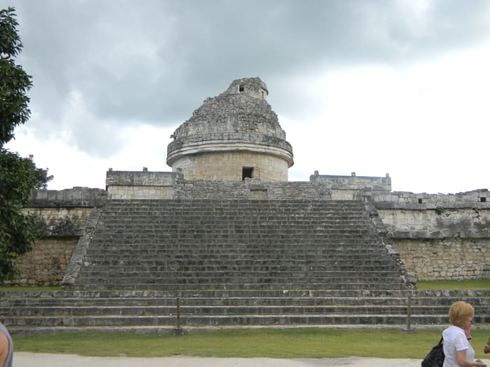 The observatory at Chichen Itza. The Maya developed advanced astronomy, and were able to predict planetary movements.