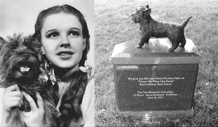 "There's No Place Like Home" -- Judy Garland and Toto in The Wizard of Oz