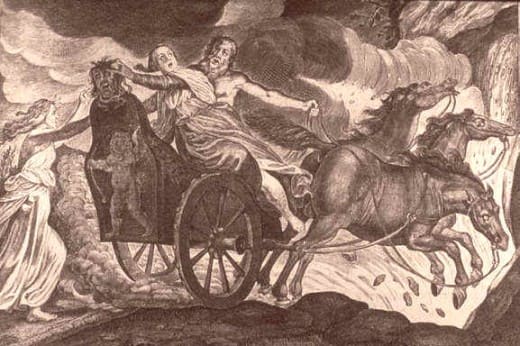 Hades kidnapping Persephone