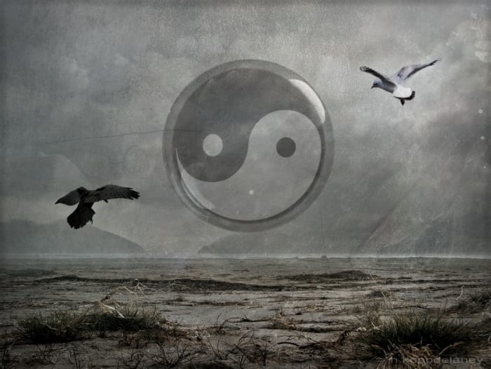 Yin and yang represent the concept and need to balance and duality within the world.