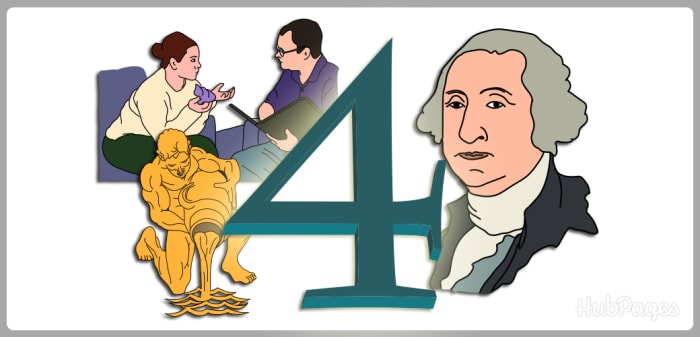 In numerology, the Birth Number of four indicates that you value other people, an ideal quality in psychologists and revolutionaries.