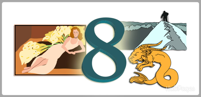 People with a Birth Number of 8 in numerology are often appear conservative, but live very sexual and ambitious private lives.