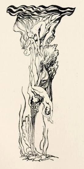 "Sabrina descends, and the Lady rises out of her seat"