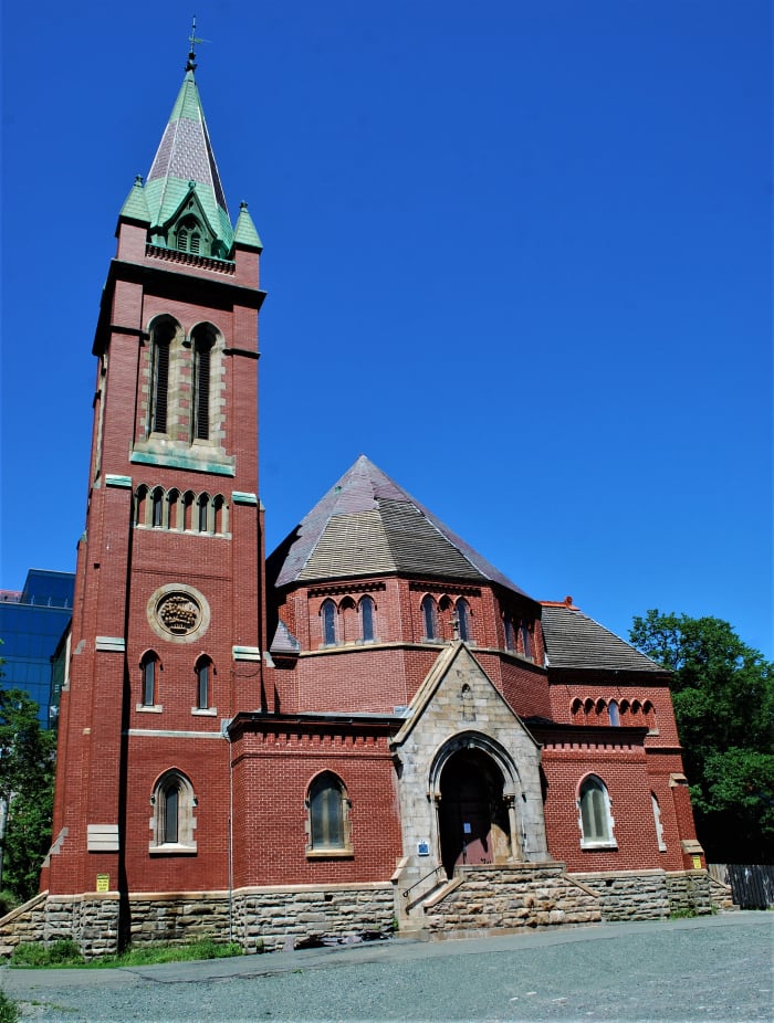 St. Andrew's Presbyterian Church (the Kirk), where the remains of Catherine Snow are believed to lay somewhere on the property, perhaps beneath the church itself, and where her ghost can occasionally be seen strolling the grounds.