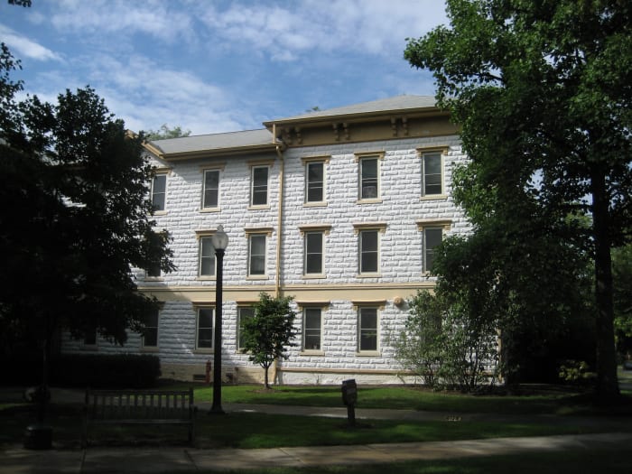 Kohler Hall at Baldwin-Wallace College. 25 August 2007. Could Kohler Hall really be haunted by several ghosts?